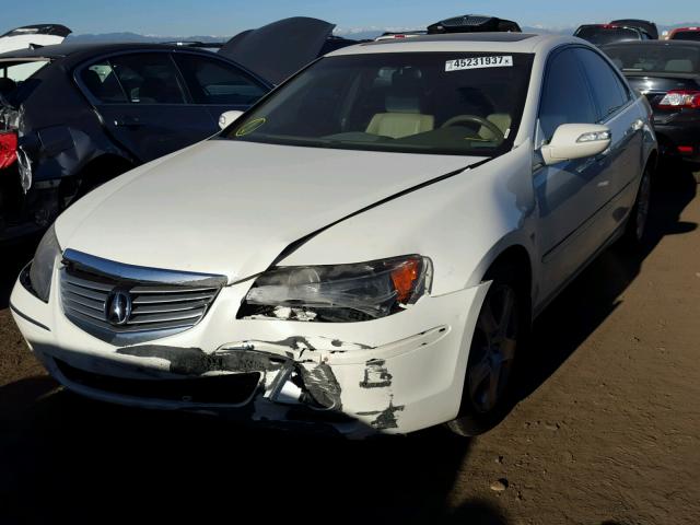 JH4KB16506C004759 - 2006 ACURA RL WHITE photo 2