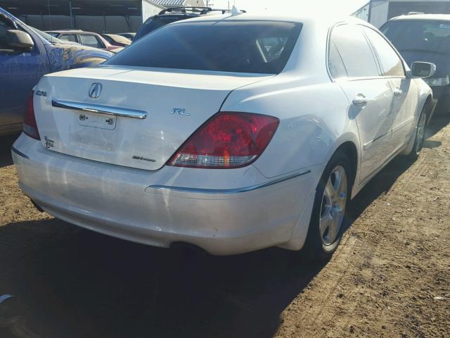 JH4KB16506C004759 - 2006 ACURA RL WHITE photo 4