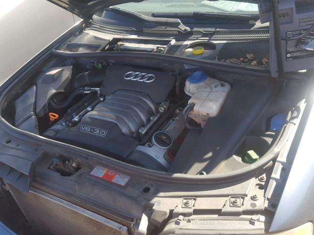 WAULT64B74N026538 - 2004 AUDI A6 3.0 QUA GREEN photo 7