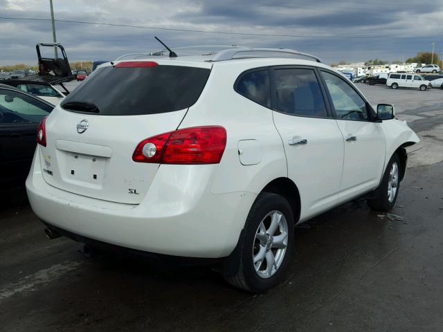 JN8AS5MT9AW008892 - 2010 NISSAN ROGUE S WHITE photo 4