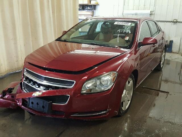 1G1ZJ57779F218489 - 2009 CHEVROLET MALIBU 2LT RED photo 2