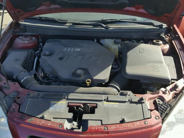 1G2ZH57N394146983 - 2009 PONTIAC G6 GT RED photo 7