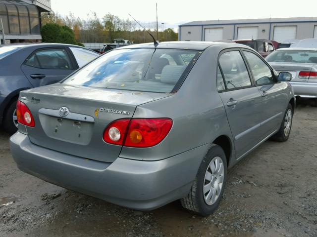 2T1BR32E64C287283 - 2004 TOYOTA COROLLA CE GRAY photo 4