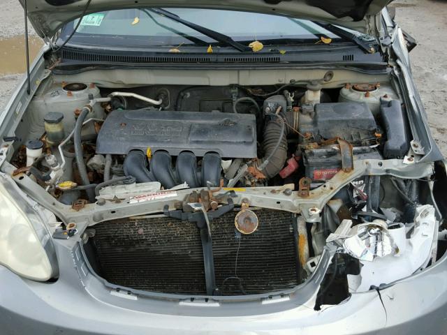 2T1BR32E64C287283 - 2004 TOYOTA COROLLA CE GRAY photo 7