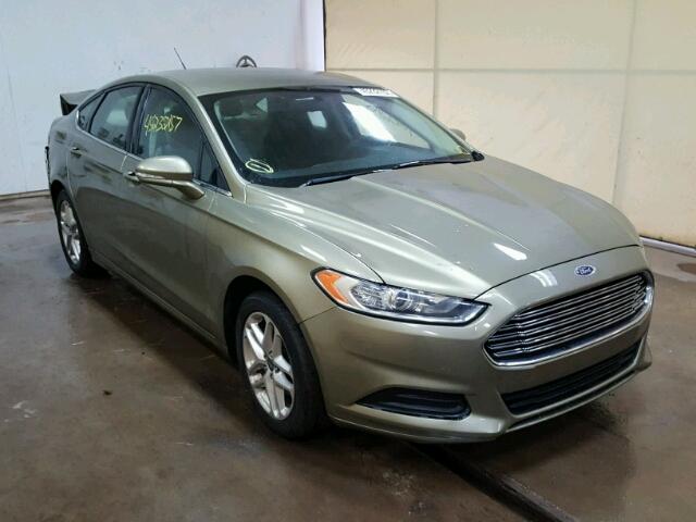 3FA6P0HR4DR195332 - 2013 FORD FUSION SE GREEN photo 1