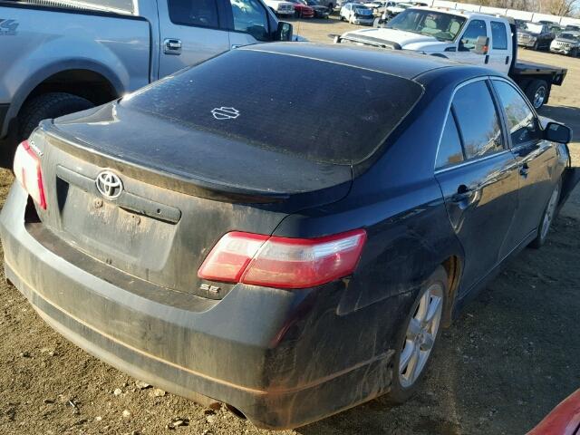 4T1BE46K08U224167 - 2008 TOYOTA CAMRY CE BLACK photo 4