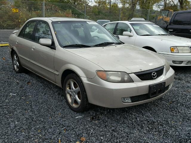 JM1BJ225620496936 - 2002 MAZDA PROTEGE DX BEIGE photo 1