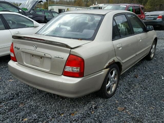 JM1BJ225620496936 - 2002 MAZDA PROTEGE DX BEIGE photo 4