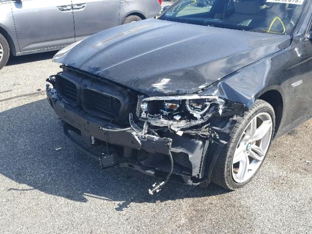 WBAKP9C51EDZ35136 - 2014 BMW 550 XI BLACK photo 9