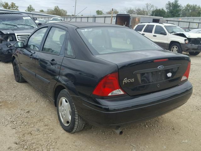 1FAFP33P93W224956 - 2003 FORD FOCUS BLACK photo 3