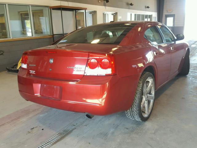 2B3KA33V99H566358 - 2009 DODGE CHARGER SX RED photo 4