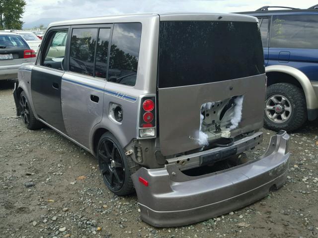 JTLKT334464098150 - 2006 TOYOTA SCION XB Gris foto 3