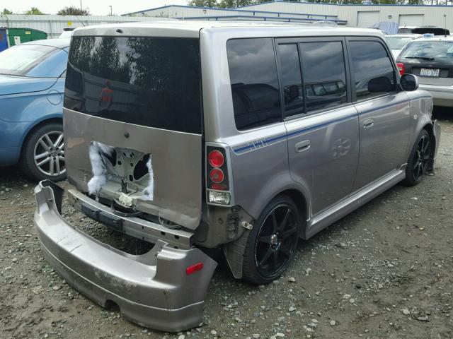 JTLKT334464098150 - 2006 TOYOTA SCION XB Gris foto 4