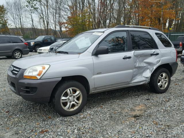 KNDJE723077418789 - 2007 KIA SPORTAGE GRAY photo 2