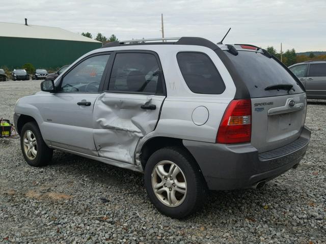 KNDJE723077418789 - 2007 KIA SPORTAGE GRAY photo 3