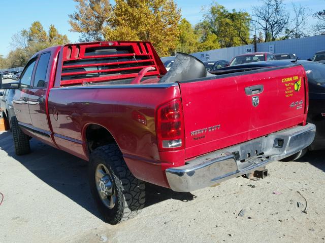 3D7LS38C25G749057 - 2005 DODGE RAM 3500 S RED photo 3