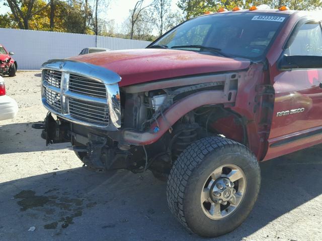 3D7LS38C25G749057 - 2005 DODGE RAM 3500 S RED photo 9