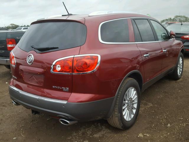 5GAER23728J152417 - 2008 BUICK ENCLAVE CX BURGUNDY photo 4