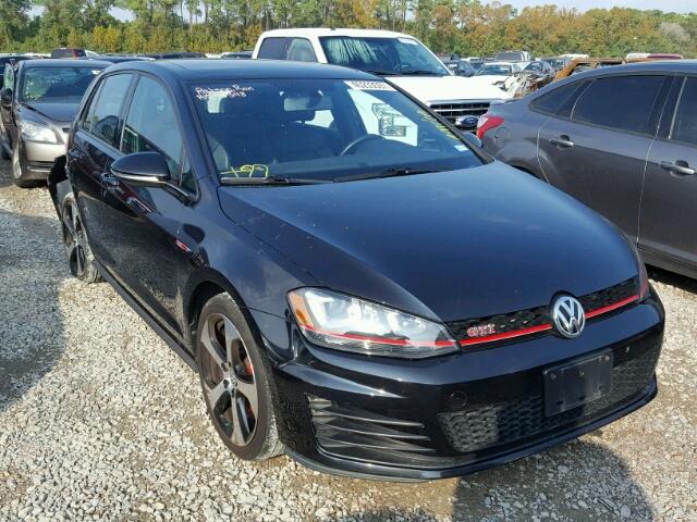 3VW447AU5GM016327 - 2016 VOLKSWAGEN GTI S/SE BLACK photo 1