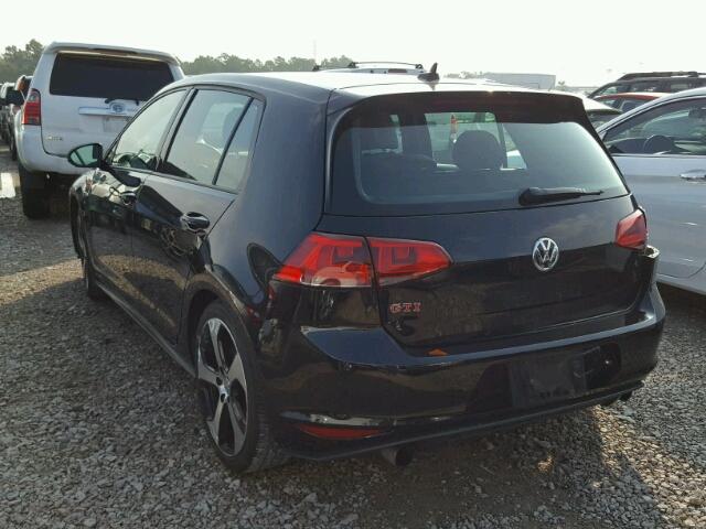 3VW447AU5GM016327 - 2016 VOLKSWAGEN GTI S/SE BLACK photo 3