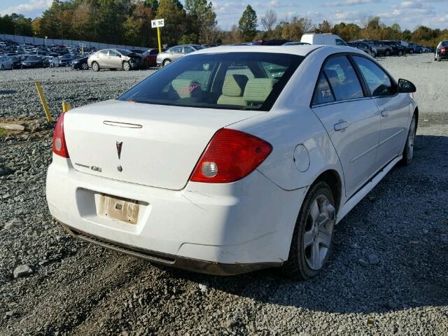 1G2ZJ57BX94230101 - 2009 PONTIAC G6 WHITE photo 4