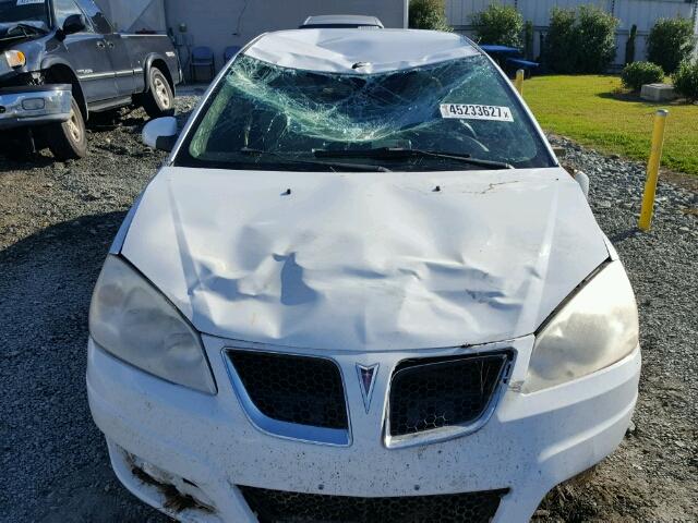 1G2ZJ57BX94230101 - 2009 PONTIAC G6 WHITE photo 9