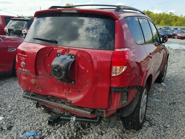 JTMZD32V386074012 - 2008 TOYOTA RAV4 SPORT RED photo 4