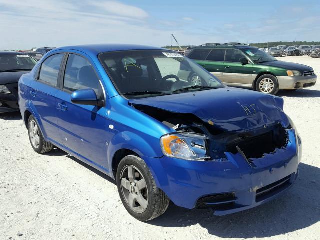 KL1TG56687B182070 - 2007 CHEVROLET AVEO LT BLUE photo 1