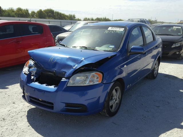 KL1TG56687B182070 - 2007 CHEVROLET AVEO LT BLUE photo 2