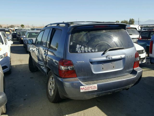 JTEDD21A970165284 - 2007 TOYOTA HIGHLANDER GRAY photo 3