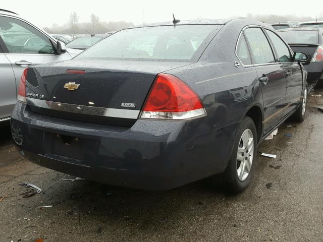 2G1WB58K589205704 - 2008 CHEVROLET IMPALA BLUE photo 4