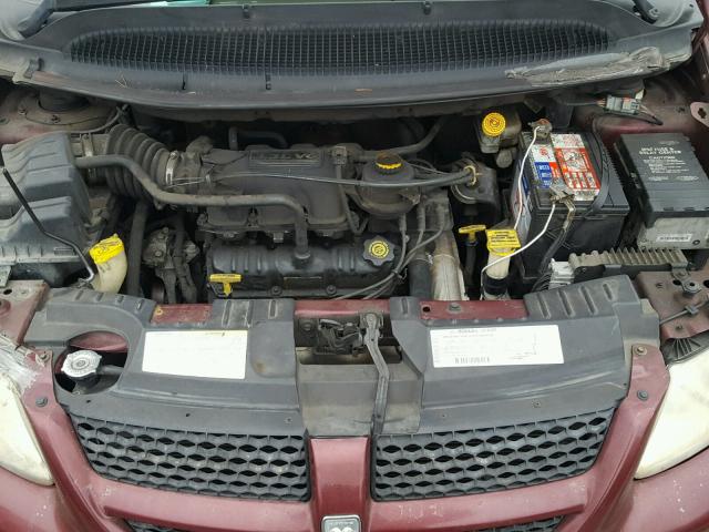 1B4GP453X2B641861 - 2002 DODGE CARAVAN SP MAROON photo 7