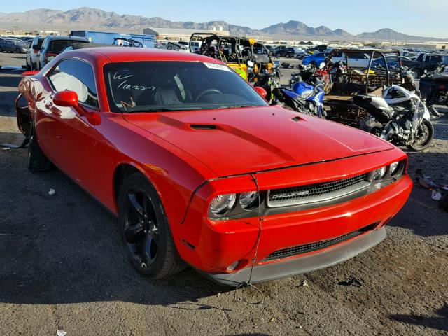 2C3CDYAG4EH294716 - 2014 DODGE CHALLENGER RED photo 1