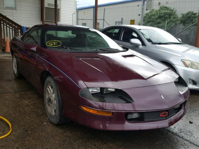 2G1FP22K7T2102360 - 1996 CHEVROLET CAMARO BAS MAROON photo 1