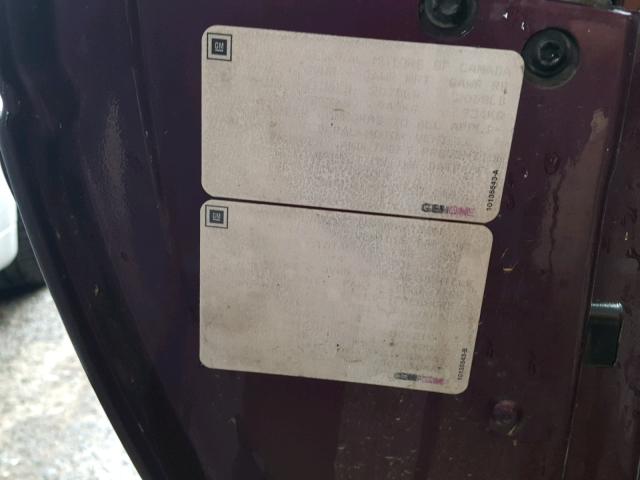 2G1FP22K7T2102360 - 1996 CHEVROLET CAMARO BAS 栗色 照片 10