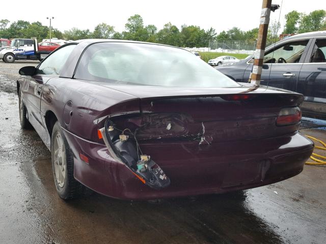 2G1FP22K7T2102360 - 1996 CHEVROLET CAMARO BAS MAROON photo 3