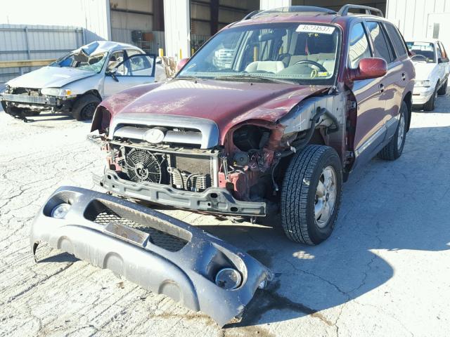 KM8SC13D45U981742 - 2005 HYUNDAI SANTA FE G MAROON photo 2