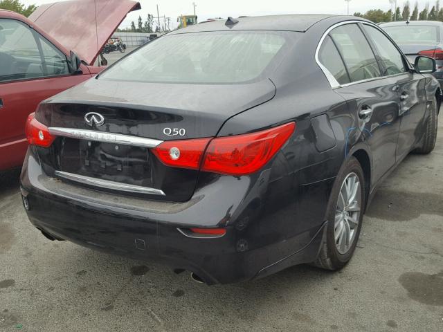 JN1CV7AP4GM202493 - 2016 INFINITI Q50 BASE BLACK photo 4