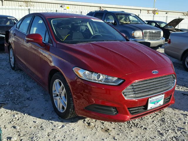 1FA6P0H77G5124132 - 2016 FORD FUSION SE RED photo 1