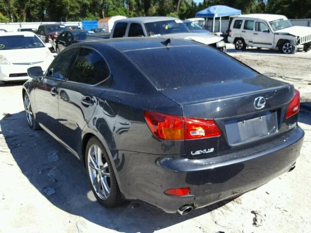 JTHBK262065019018 - 2006 LEXUS IS 250 BLACK photo 3