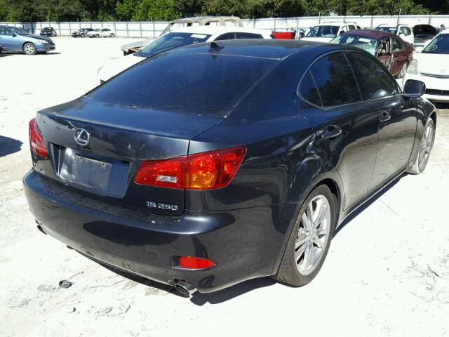 JTHBK262065019018 - 2006 LEXUS IS 250 BLACK photo 4