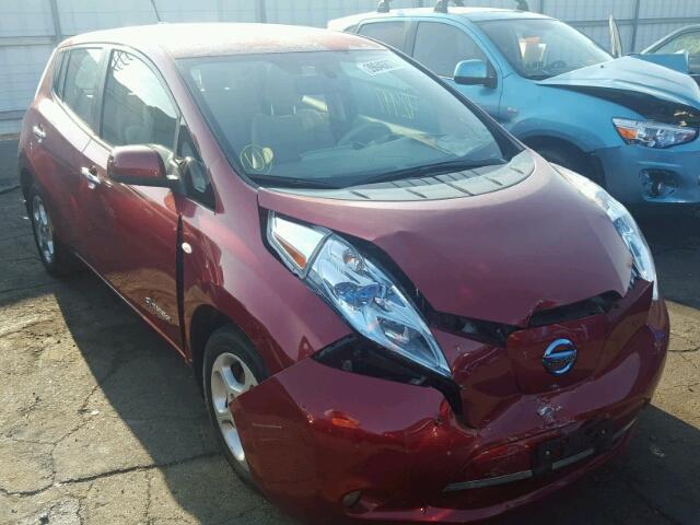 JN1AZ0CP4BT008786 - 2011 NISSAN LEAF SV RED photo 1