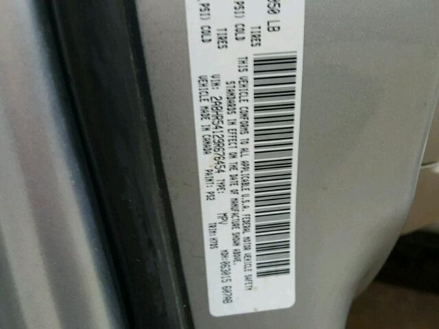 2A8HR54129R676454 - 2009 CHRYSLER TOWN & COU Gümüş foto 10