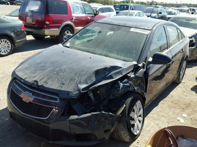 1G1PF5S97B7238856 - 2011 CHEVROLET CRUZE BLUE photo 2