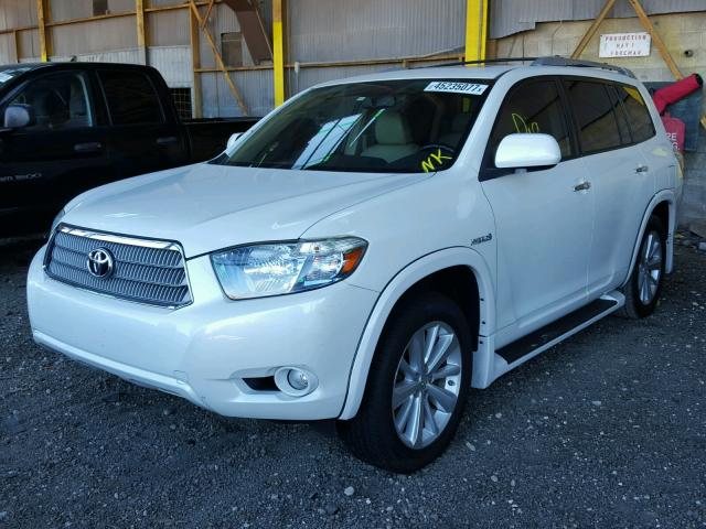 JTEEW44A082025653 - 2008 TOYOTA HIGHLANDER WHITE photo 2