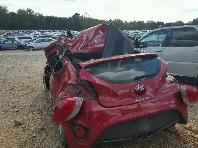 KMHTC6AE5FU242295 - 2015 HYUNDAI VELOSTER T RED photo 3