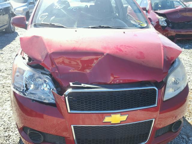 KL1TD66E19B623028 - 2009 CHEVROLET AVEO LS 红色 照片 9