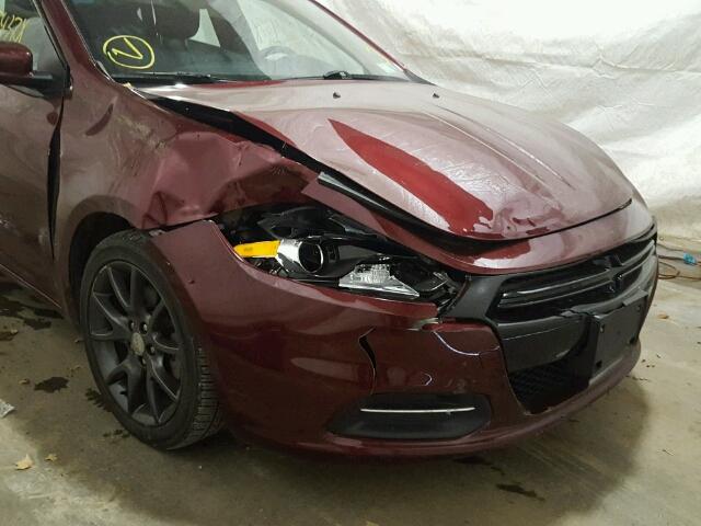 1C3CDFAA4FD375813 - 2015 DODGE DART SE MAROON photo 9