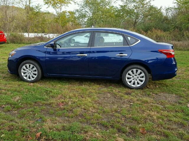 3N1AB7APXHY354213 - 2017 NISSAN SENTRA BLUE photo 9