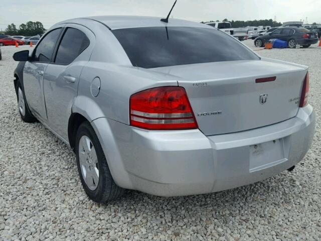 1B3CC4FB8AN211800 - 2010 DODGE AVENGER SILVER photo 3